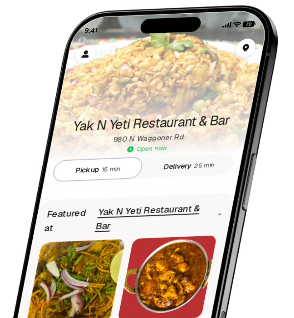 Yak N Yeti Restaurant & Bar app preview