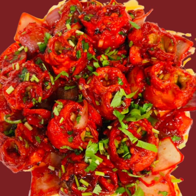 146. Vegetable Chili Momo.
