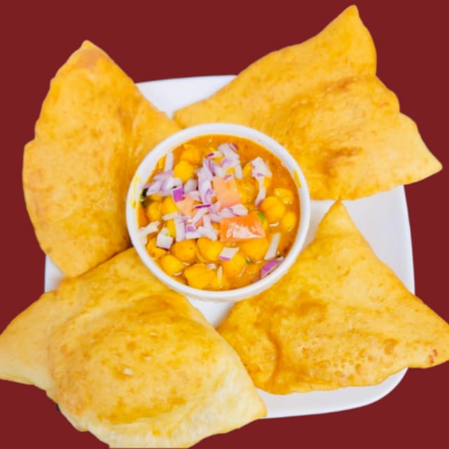 5. Chole Batura (4pc) with Curry