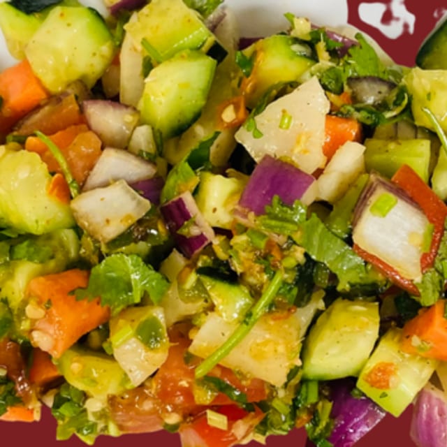 106. Sadeko Vegetable Salad.
